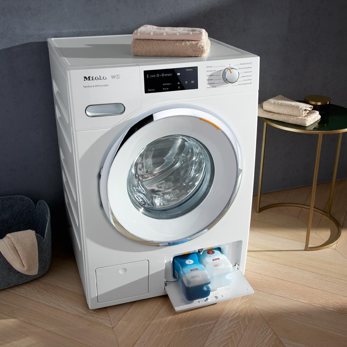 Machines à laver Miele TwinDos : distribution de détergent de précision pour des résultats parfaits