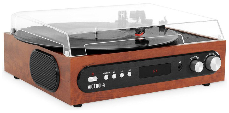 Ambiance rétro avec la platine vinyle Bluetooth Victrola VTA-65