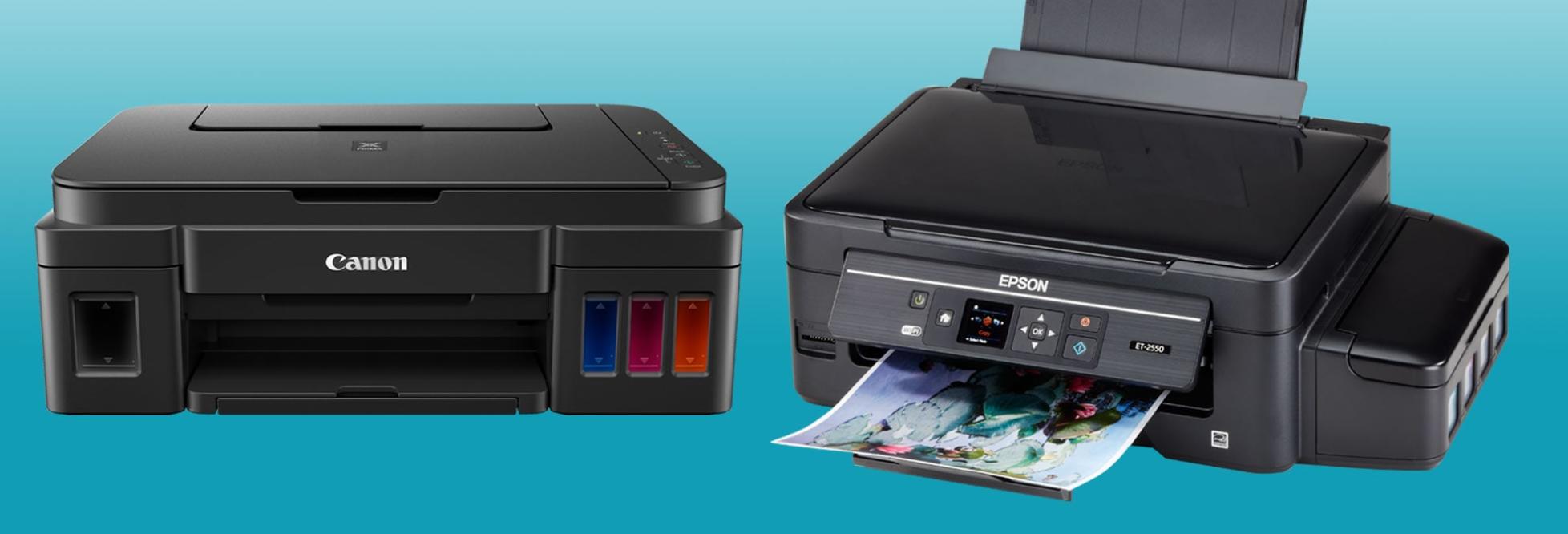 Canon PIXMA vs Epson EcoTank: the confrontation of inkjet printers