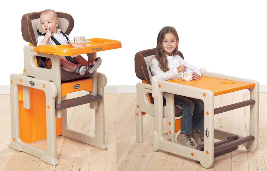 עיצוב כולל: כיסאות גבוהים המתאימים לתינוקות ופעוטות בכל הגילאים