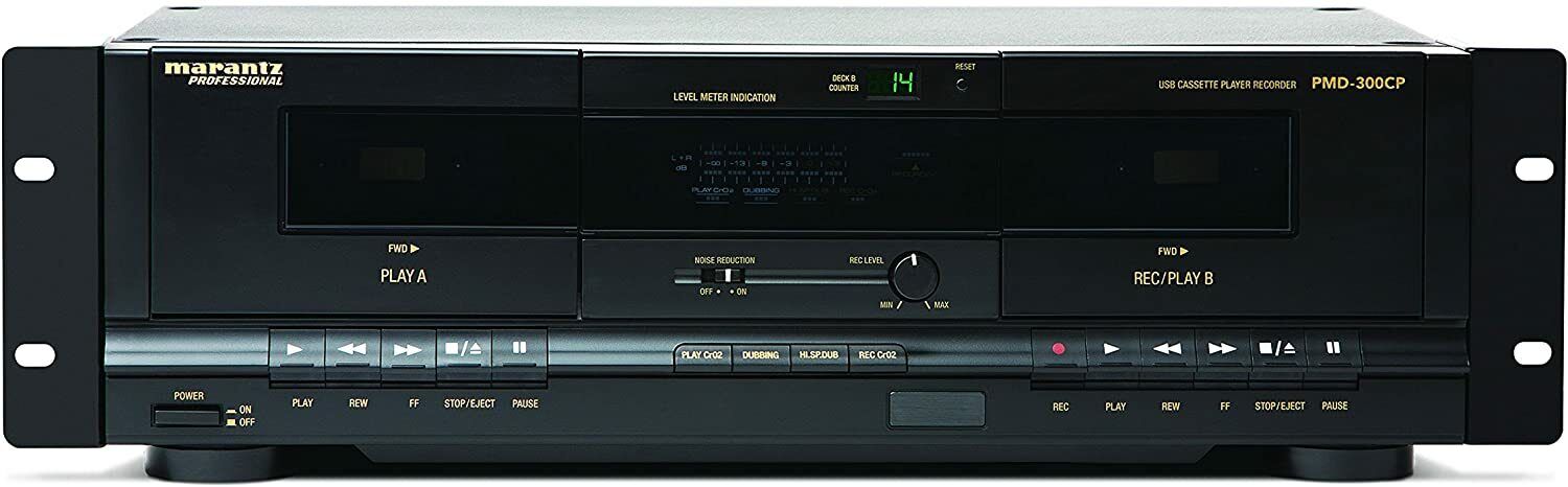 Platine double cassette Marantz Professional PMD-300CP : préservation des mémoires audio