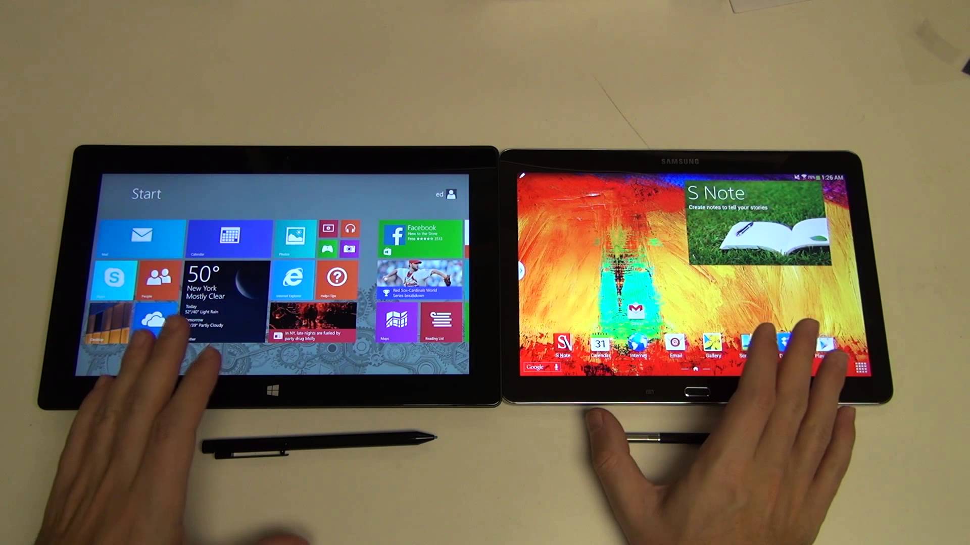 Comparison of display technologies on tablets: LCD, OLED and AMOLED