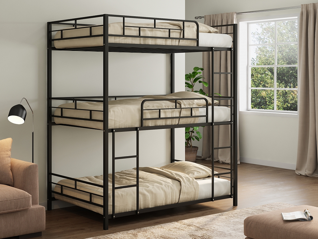 Sleepover Solutions: Triple Bunk Beds Accommodate Guests in Israeli Homes