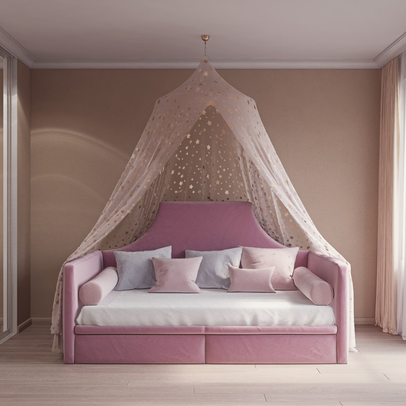 Elegant Slumber: Four-Poster Beds Add Sophistication to Israeli Children's Bedrooms