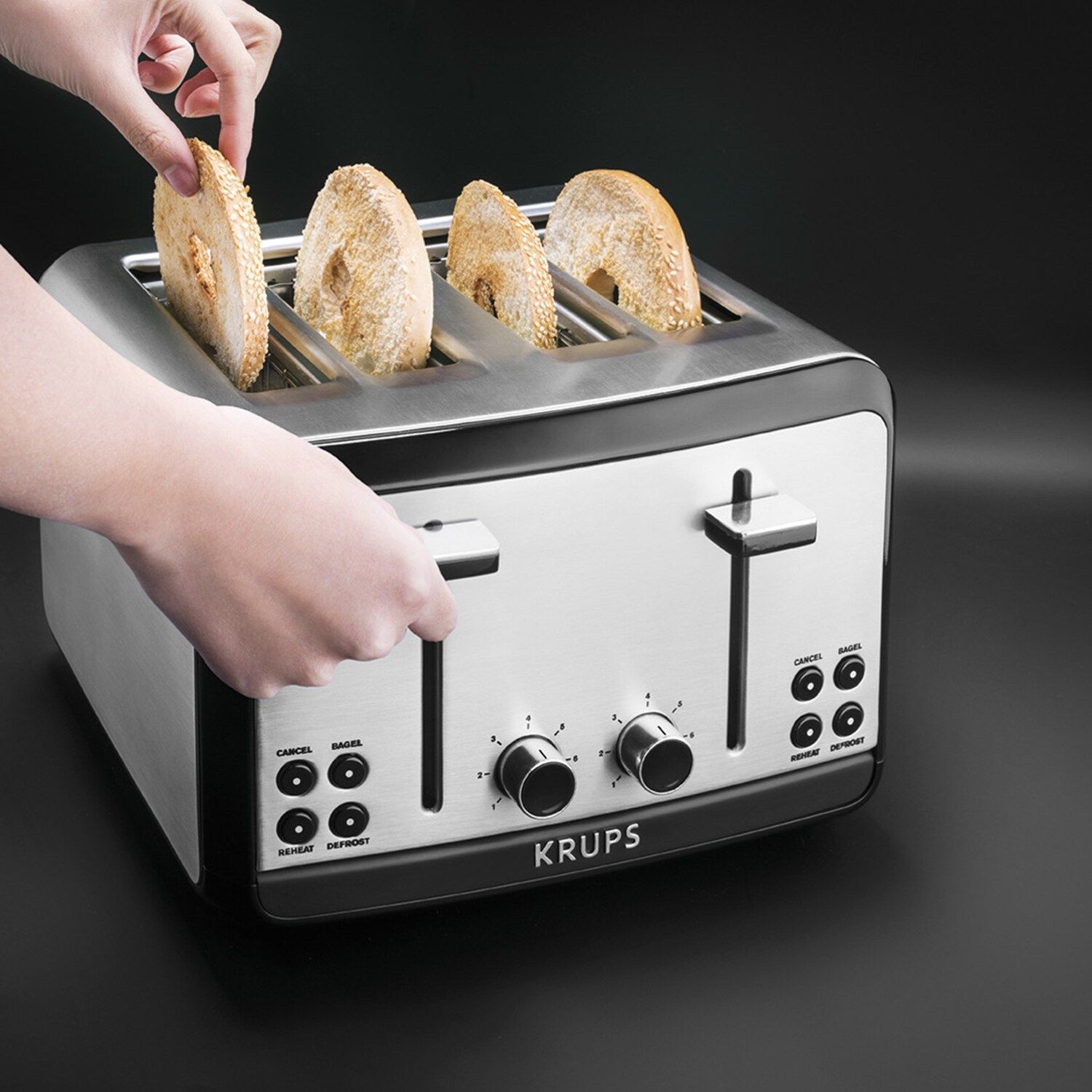 Grille-pain Krups Savoy : grille-pain uniforme avec six niveaux de brunissement