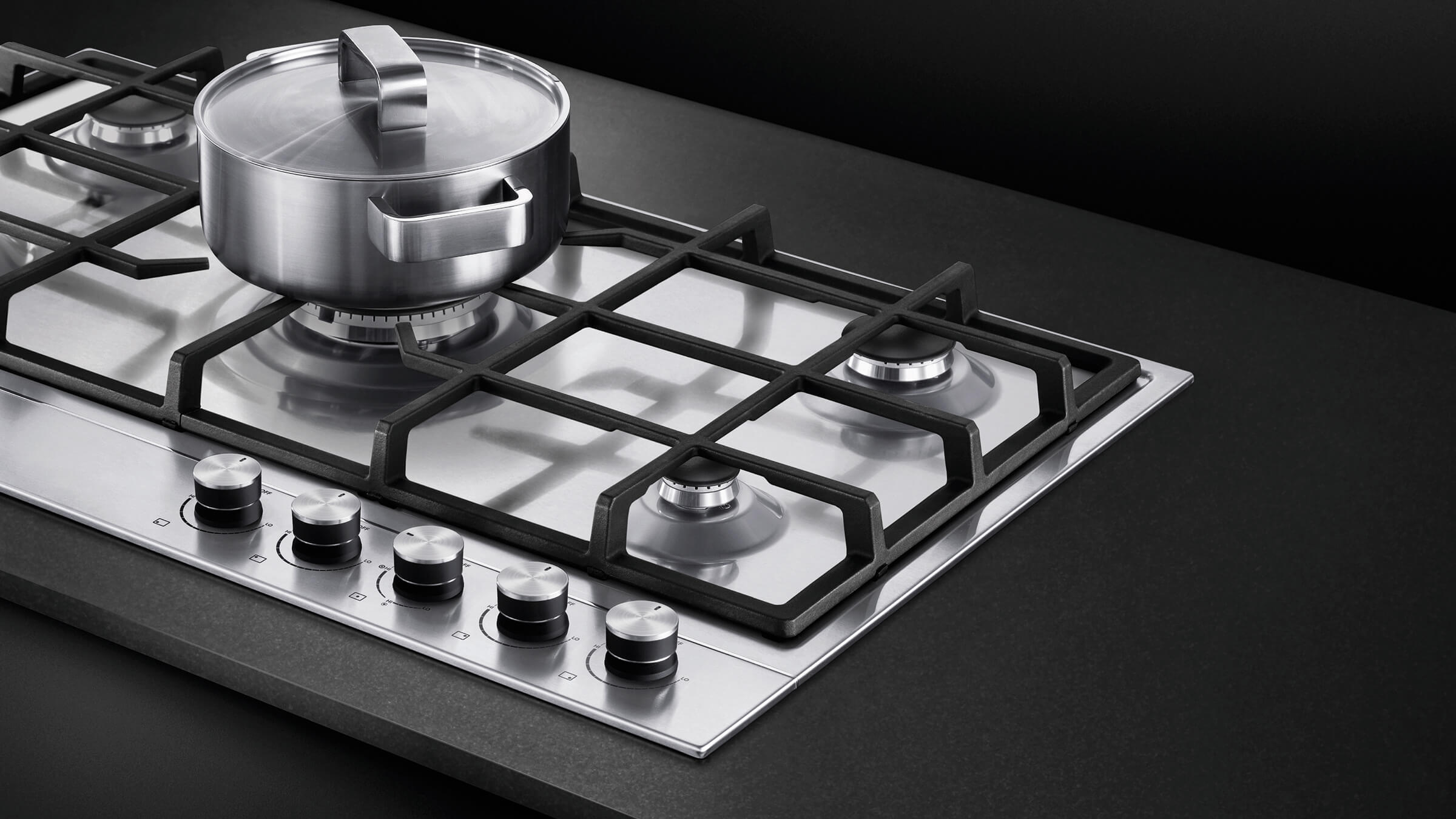 Simplicité élégante : intégration des fonctionnalités avec la table de cuisson à gaz Fisher & Paykel CG365DNGX1