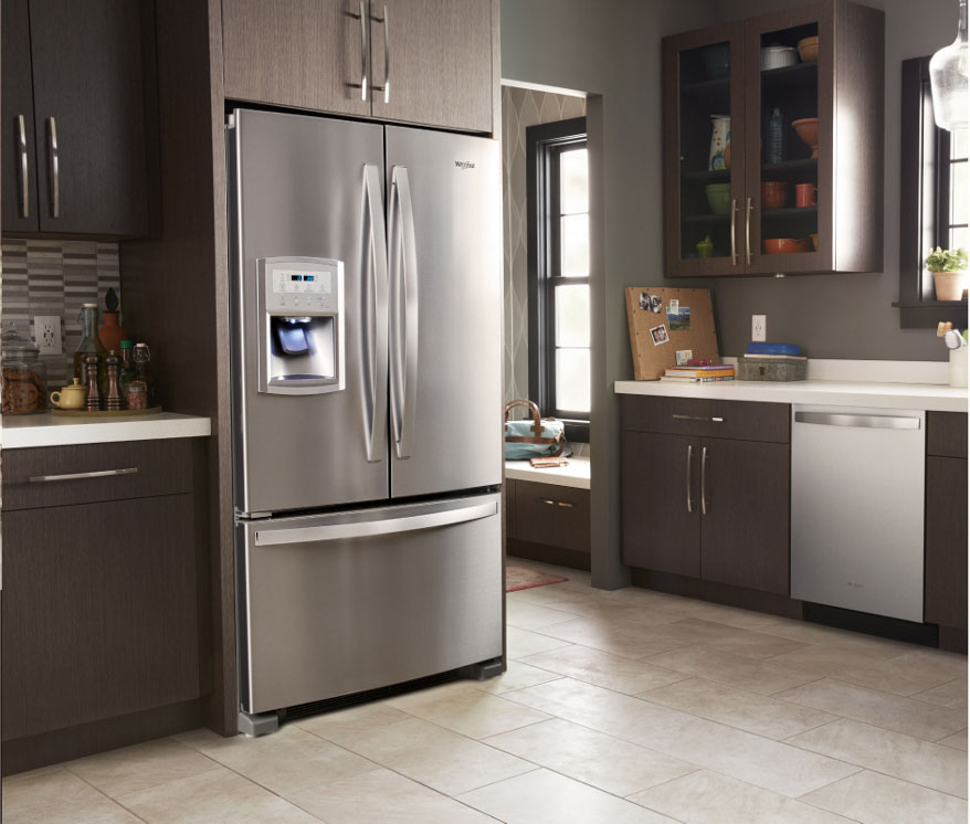 Maximisez l'espace de rangement avec le réfrigérateur à portes françaises Whirlpool
