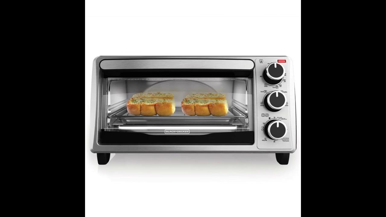 Black+Decker 4-Slice Toaster Oven: Versatile Cooking Options in a Compact Size