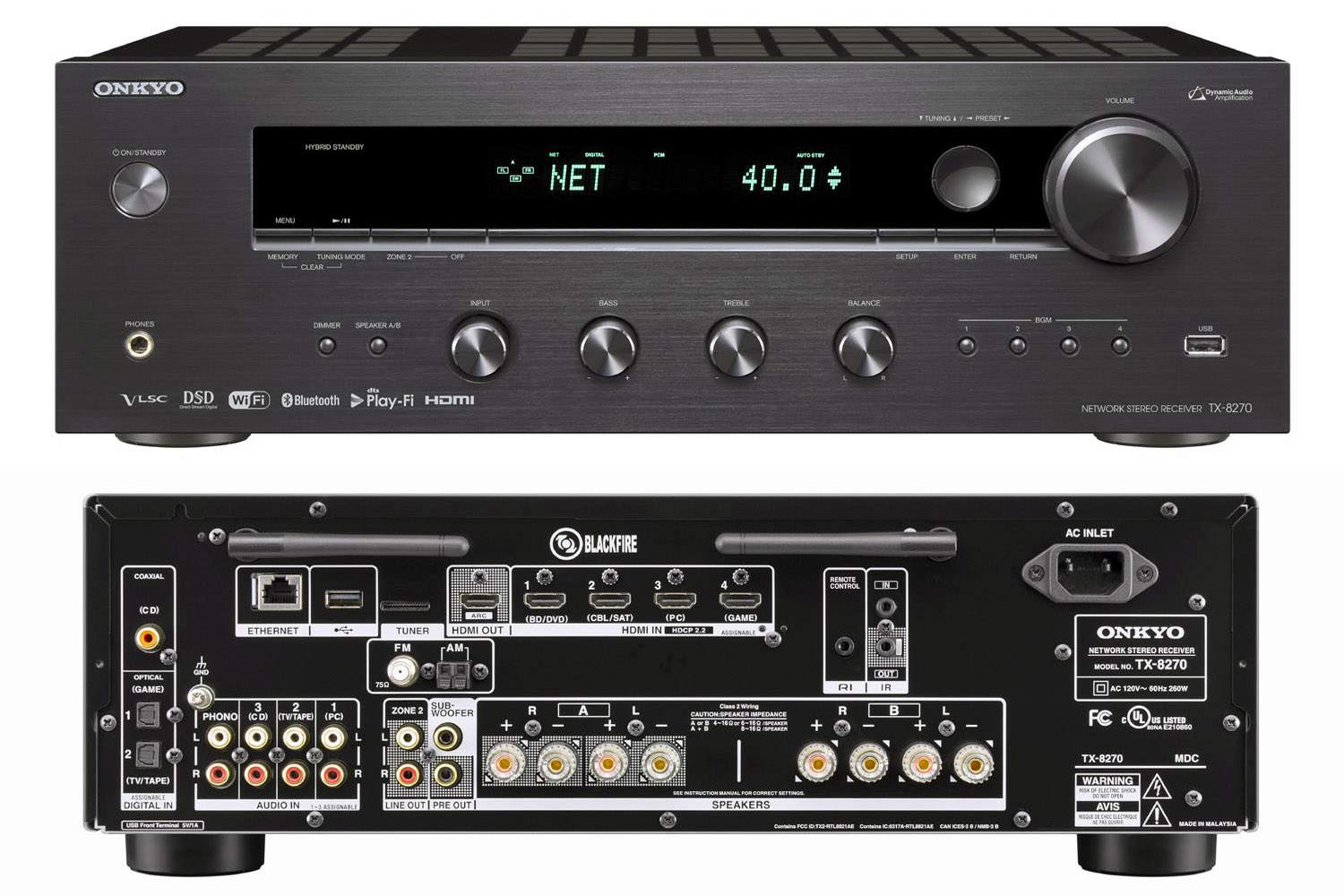 Onkyo TX-8270 Network Stereo Receiver: A Hub for Music Lovers