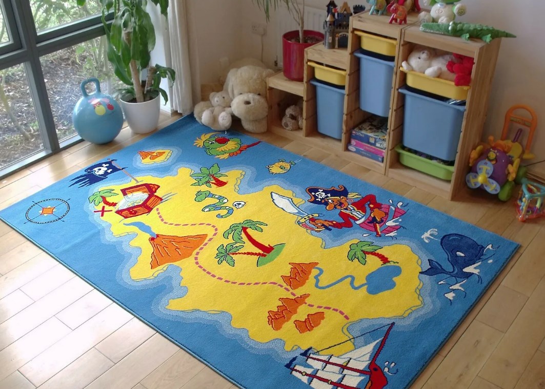 איך בוחרים וקונים בלוח מודעות בישראל: שטיחים לחדר ילדים בצבעים עזים.